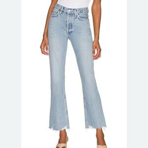 Agolde Mid Rise Relaxed Boot Cut Raw Hem Jeans - Curio - Size 29